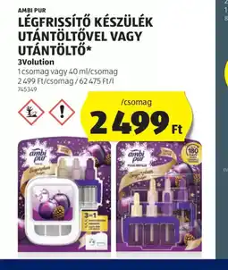 ALDI Ambi Pur Légfrissítő készülék utántöltővel vagy utántöltő ajánlat