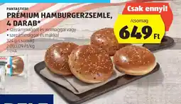 ALDI Pantástic Prémium Hamburgerzsemle ajánlat