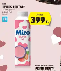 ALDI Mizo Epres Tejital ajánlat