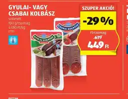 ALDI Gyulai- vagy Csabai Kolbász ajánlat