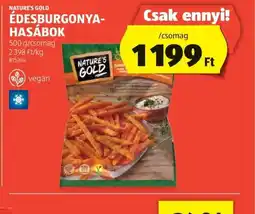 ALDI Nature's Gold Édesburgonya-hasábok ajánlat