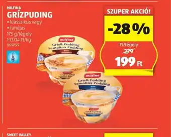 ALDI Milfina Grízpudding ajánlat