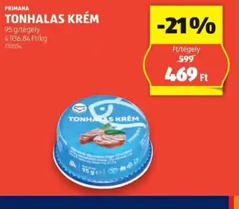 ALDI Primama Tonhalas Krém ajánlat