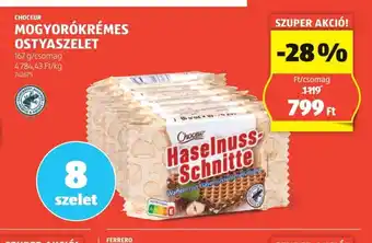 ALDI Choceur Mogyorkrémes Ostyaszelet ajánlat