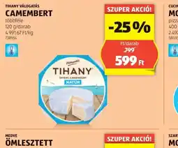 ALDI Tihany Camembert ajánlat