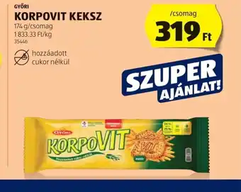 ALDI Korpovit Keksz ajánlat