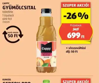 ALDI Cappy Gyümölcsital ajánlat