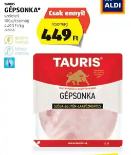 ALDI Tauris Gépsonka ajánlat