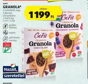 ALDI GoFit Granola ajánlat