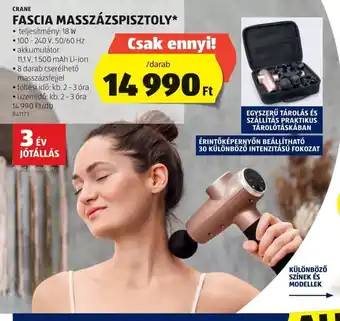 ALDI Crane Fascia Masszírozpisztoly ajánlat