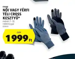 ALDI Crane Női vagy Férfi Téli Cross Kesztyű ajánlat