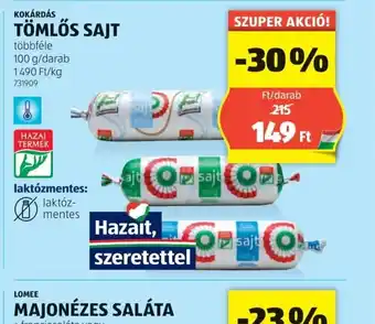 ALDI Tömlős Sajt ajánlat