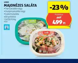 ALDI Lomee Majonézes Saláta ajánlat