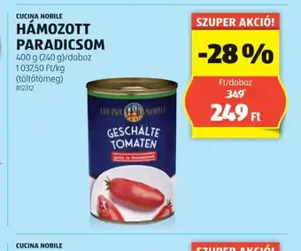 ALDI Cucina Mobile Hámozott Paradicsom ajánlat