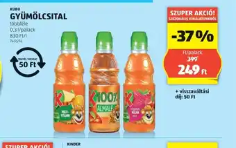 ALDI Kubu Gyümölcsital ajánlat