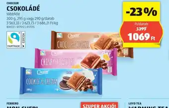 ALDI Choceur Csokoládé ajánlat