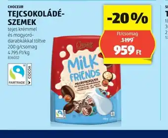 ALDI Choceur Tejcsokoládé-szemek ajánlat