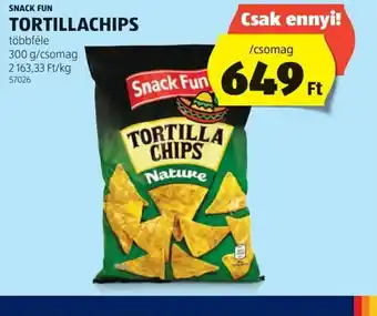 ALDI Snack Fun Tortillachips ajánlat