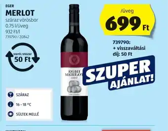 ALDI Eger Merlot ajánlat