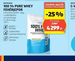 ALDI BioTechUSA 100% Pure Whey Fehérjepor ajánlat