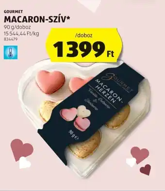 ALDI Gourmet Macaron-szív ajánlat