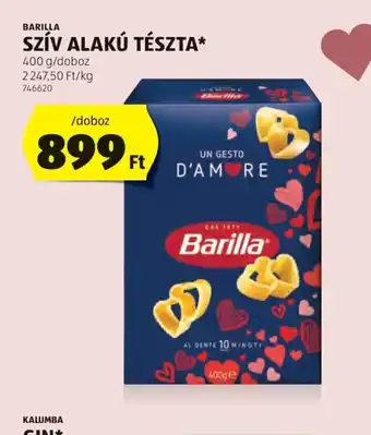 ALDI Barilla Szív alakú tészta ajánlat