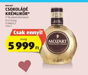 ALDI Mozart Csokoládé Krémlikőr ajánlat