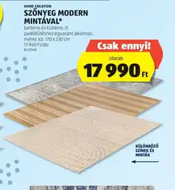 ALDI Home Creation Szőnyeg Modern Mintával ajánlat