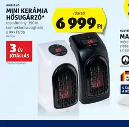 ALDI Ambiano Mini Kerámia Hősugárz ajánlat