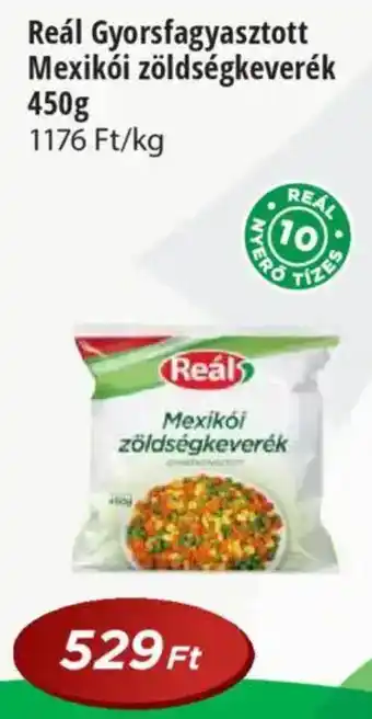 Real Reál Gyorsfagyasztott Mexikói zöldségkeverék ajánlat