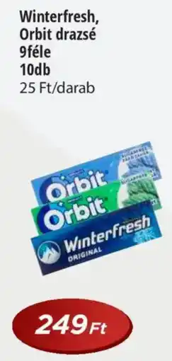 Real Winterfresh, Orbit drazsé 9féle ajánlat