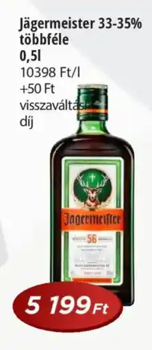 Real Jägermeister 33-35% ajánlat