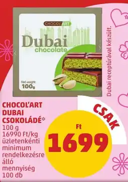 PENNY Chocol'art Dubai csokoládé ajánlat