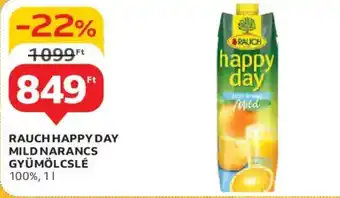 Auchan Rauch happy day mild narancs gyümölcslé ajánlat