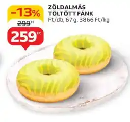 Auchan Zöldalmás töltött fánk ajánlat