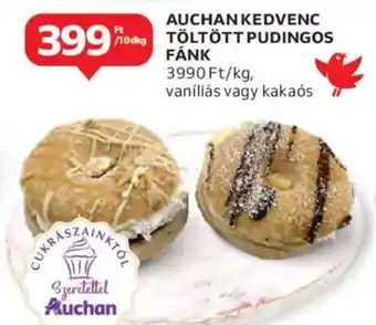 Auchan Auchan kedvenc töltött pudingos fánk ajánlat