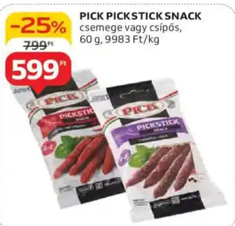 Auchan Pick pickstick snack ajánlat