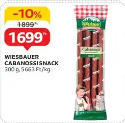 Auchan Wiesbauer cabanossi snack ajánlat