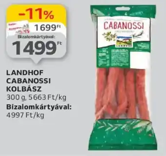 Auchan Landhof cabanossi kolbász ajánlat