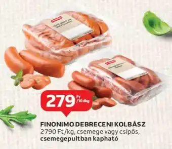 Auchan Finonimo debreceni kolbász ajánlat