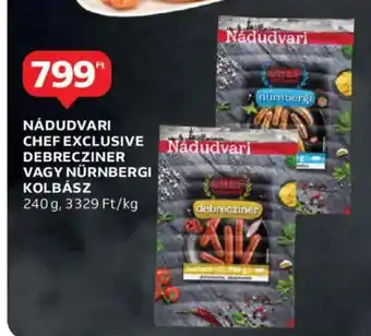 Auchan Nádudvari chef exclusive debrecziner vagy nürnbergi kolbász ajánlat