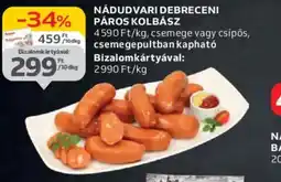 Auchan Nádudvari debreceni páros kolbász ajánlat