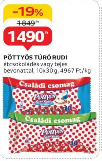 Auchan Pöttyös túró rudi ajánlat