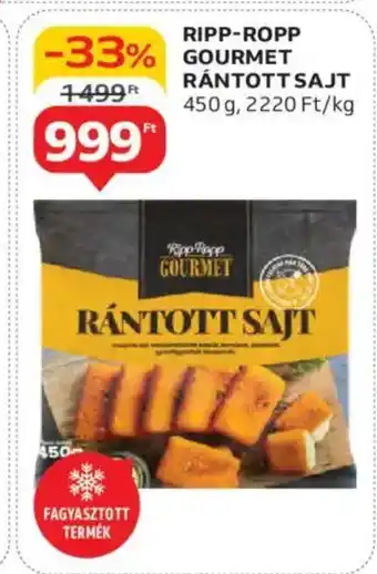 Auchan Ripp-ropp gourmet rántott sajt ajánlat