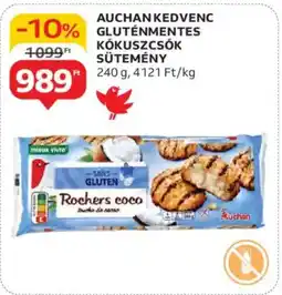 Auchan Auchan kedvenc gluténmentes kókuszcsók sütemény ajánlat