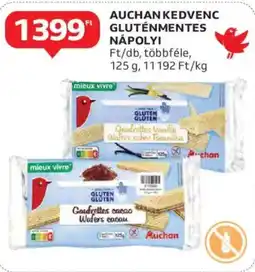 Auchan Auchan kedvenc gluténmentes nápolyi ajánlat