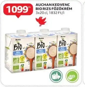 Auchan Auchan kedvenc bio rizs főzőkrém ajánlat