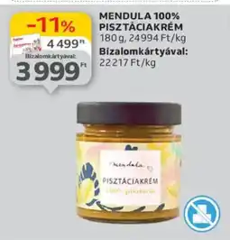 Auchan Mendula 100% pisztáciakrém ajánlat