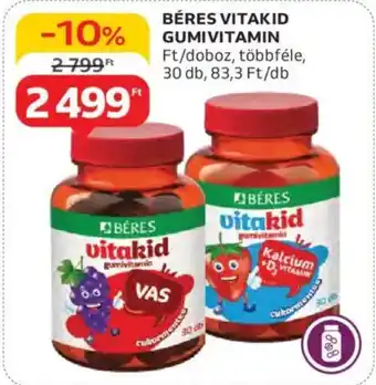 Auchan Béres vitakid gumivitamin ajánlat