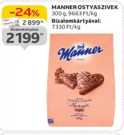 Auchan Manner ostyaszivek ajánlat